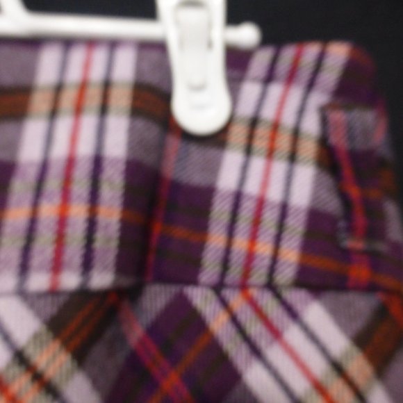 ESPRIT, plaid lined skirt with belt loops, side zip, size 8, BNWOT - Picture 11 of 16
